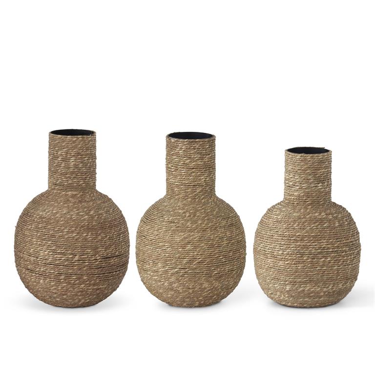 Natural Jute Wrapped Vase