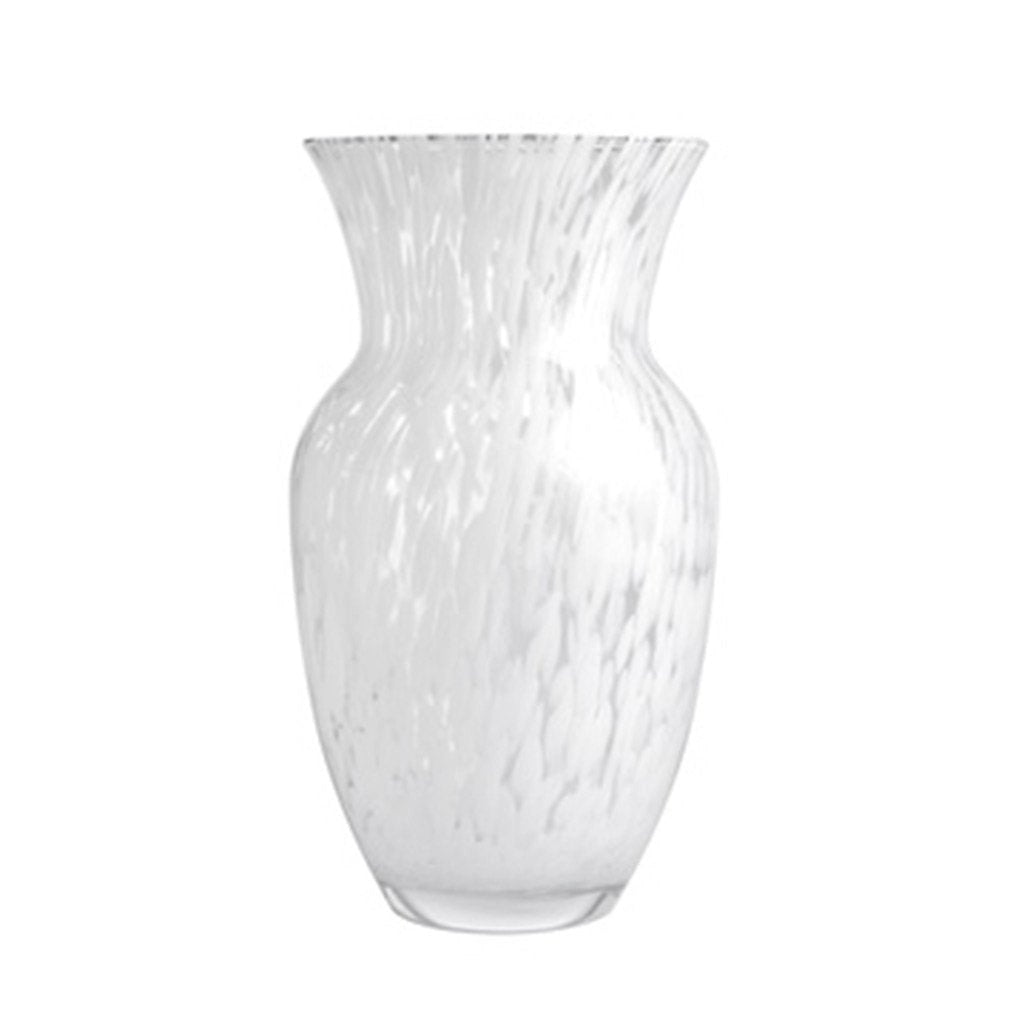 Opal White Confetti Vase