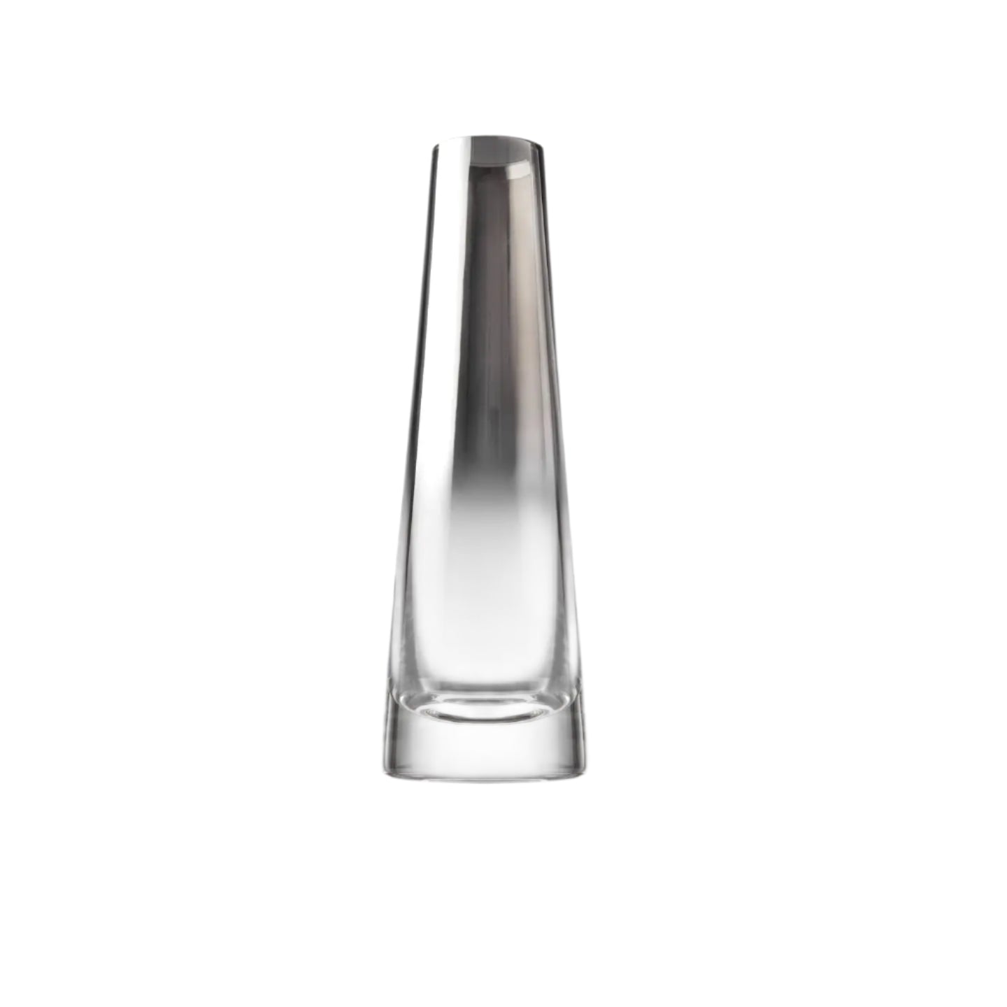 Glass Bud Vase with Metallic Ombre Design