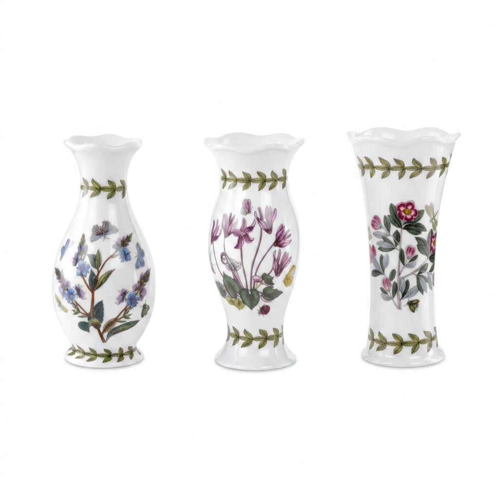 Portmeirion Botanic Garden Set of 3 Mini Vases