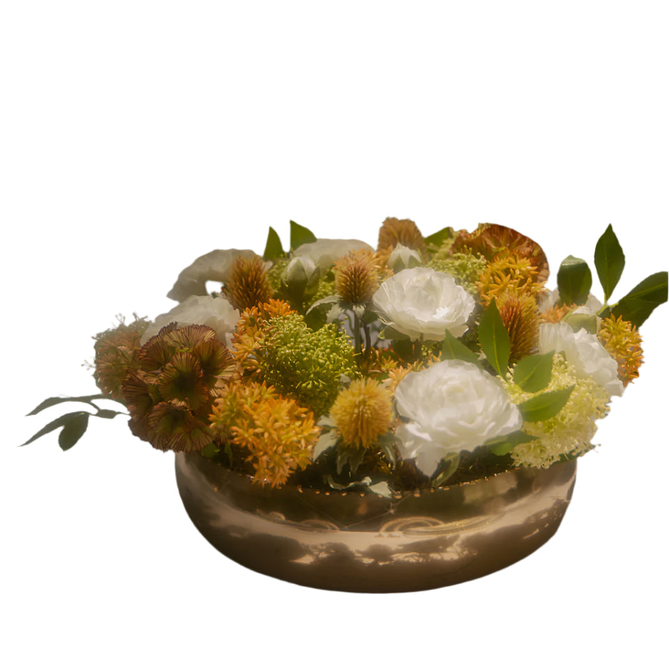 Flaura White Rose Arrangement