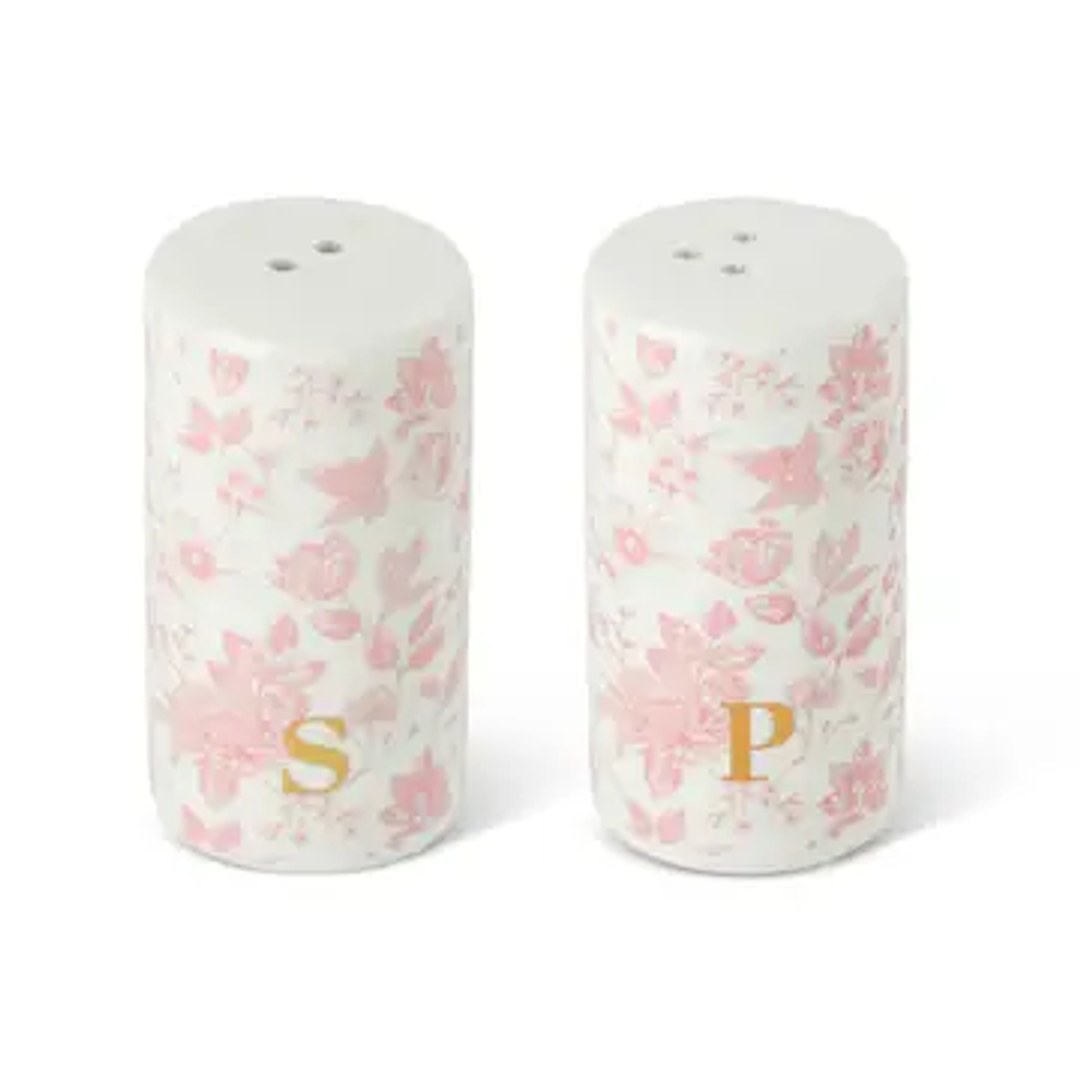 S&P Shaker Set Pink Floral