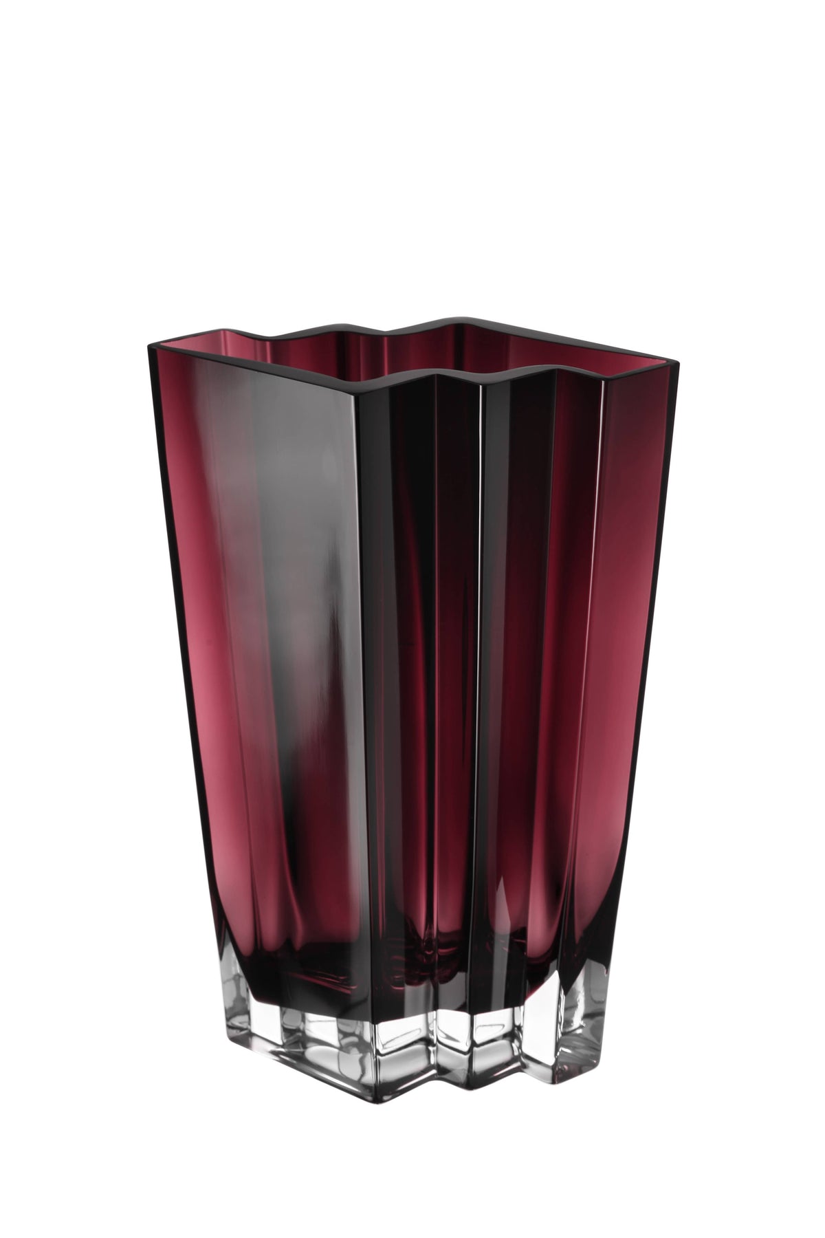 Chevron Vase, Amethyst, Available in 4 Sizes