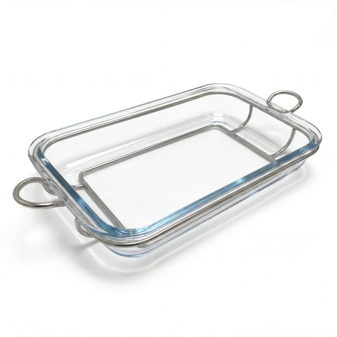 SPHERE 3QT STEEL BAKER W/GLASS
