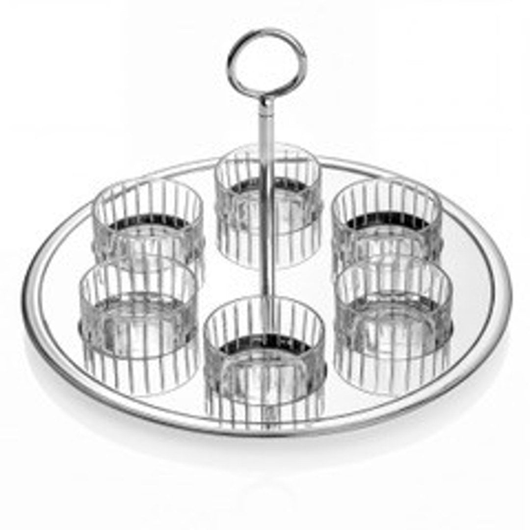 SPHERE 6 CANDY BOWL WITH GLASS