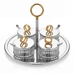 SPHERE 4 CADDY BOWL WITH GLASS