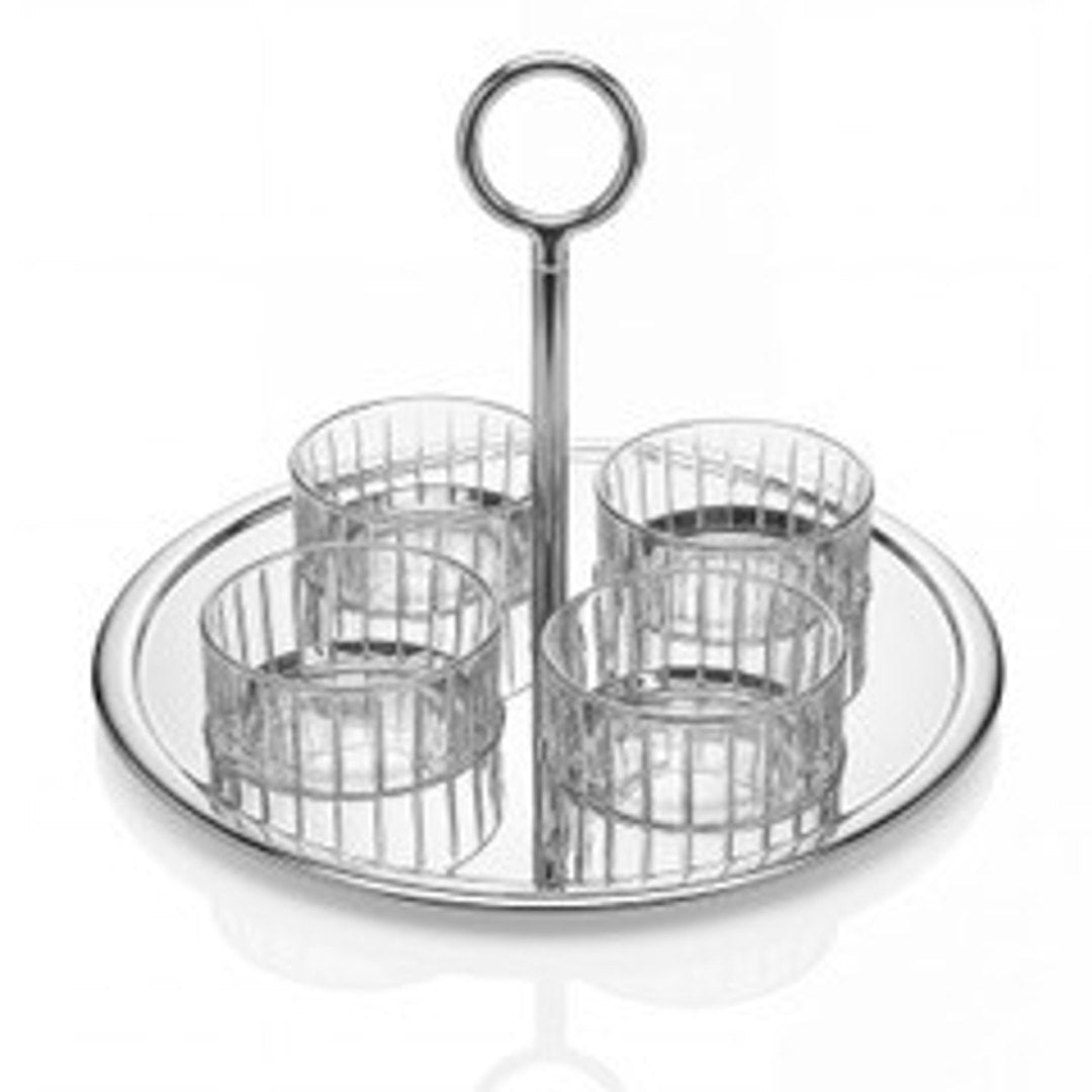 SPHERE 4 GLASS BOWL CADDY W/GL