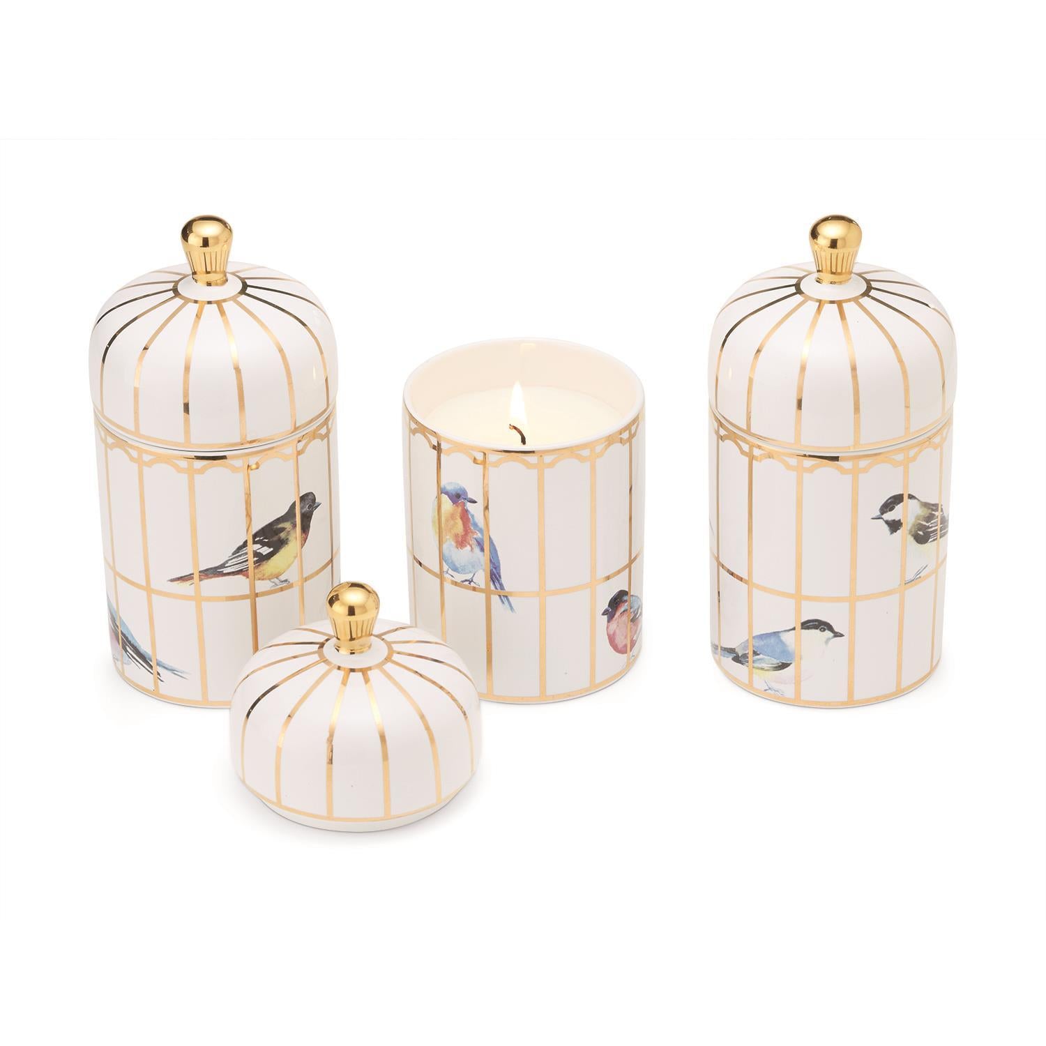 Bird Lidded Candle in Gift Box
