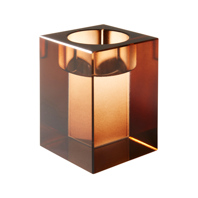 Square Crystal Votive Holder