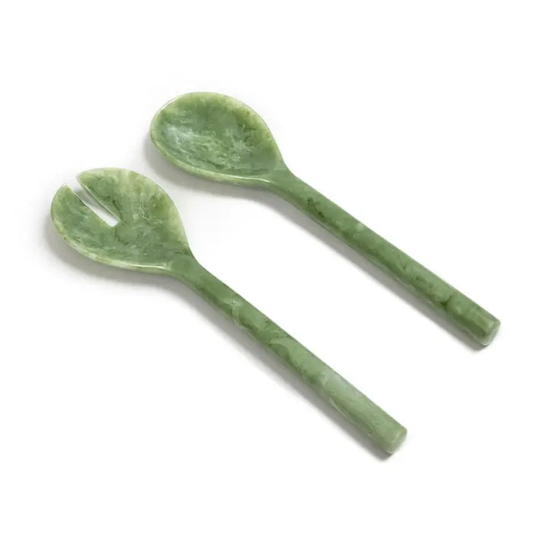 EveryWare Resin Servers- Green Swirl