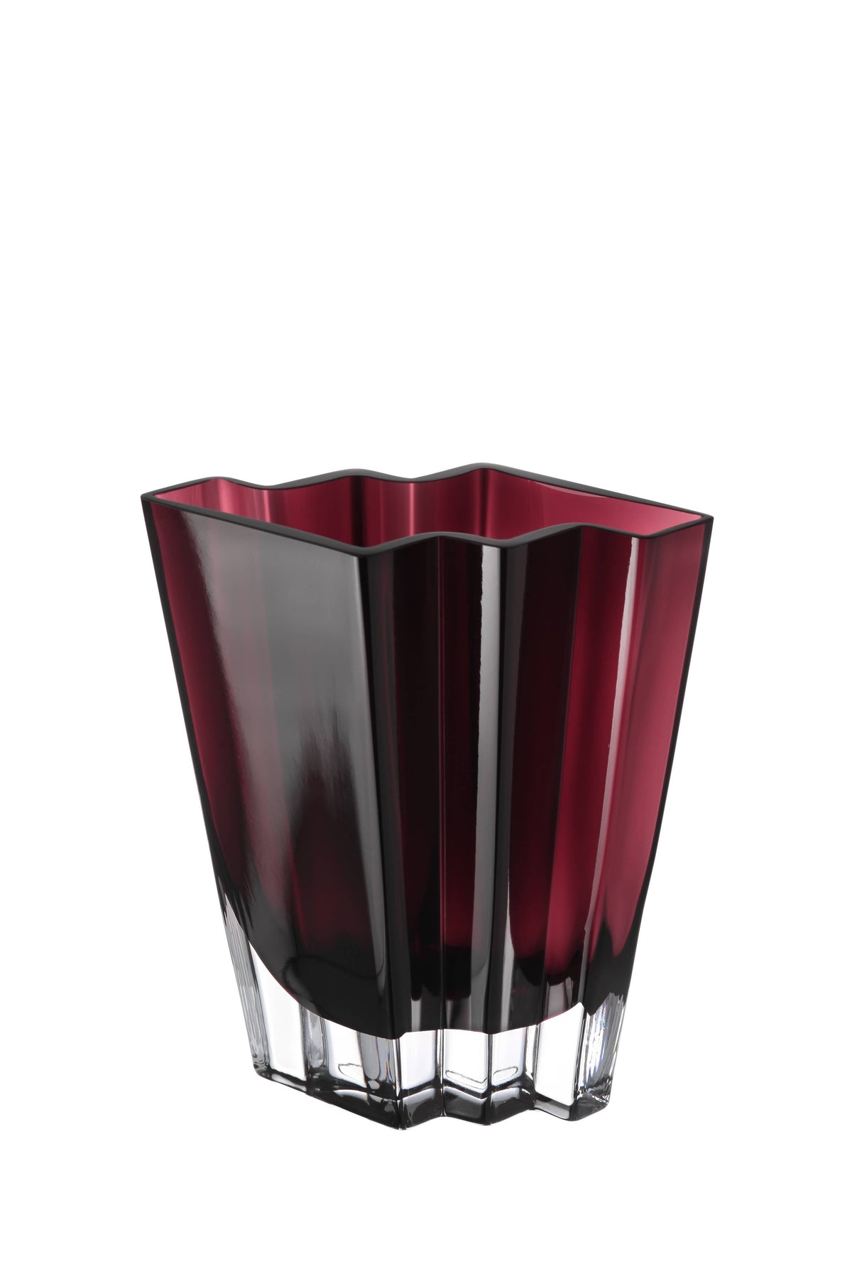Chevron Vase, Amethyst, Available in 4 Sizes