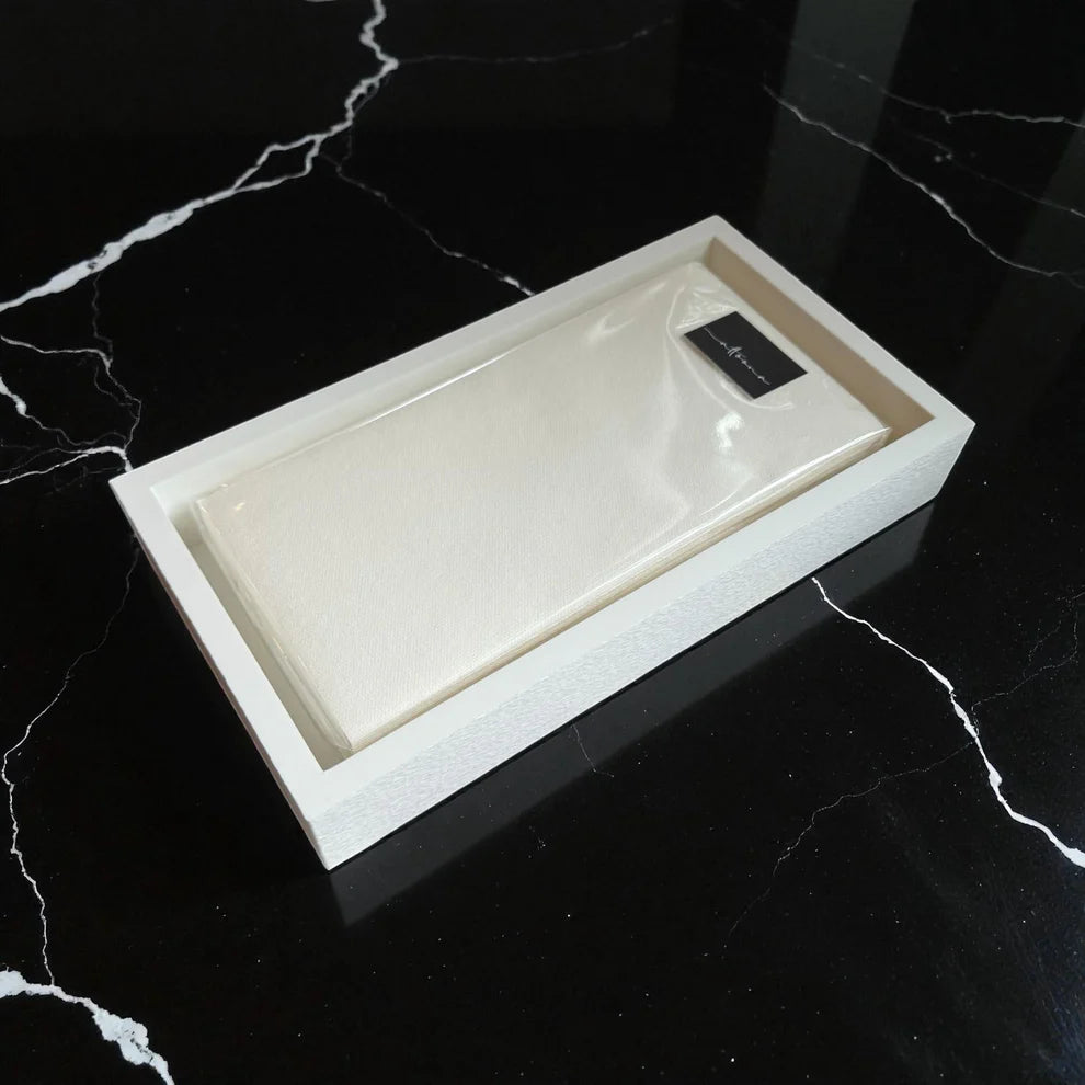 Ivory White Napkin Holder