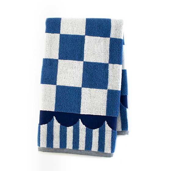 MacKenzie-Childs  Blue & White Zig Zag Dish Towels, Set of 3