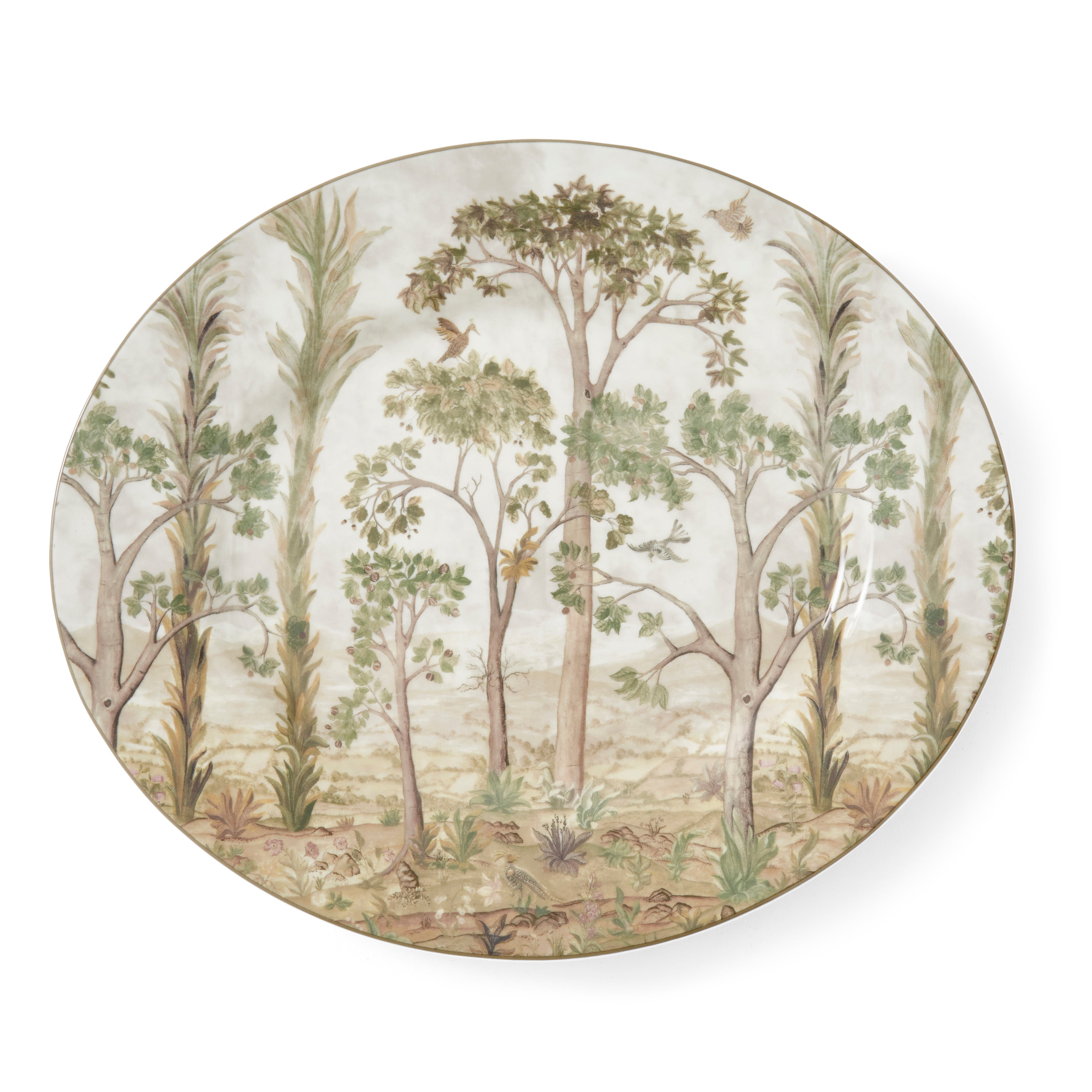 Spode Kit Kemp Tall Trees Oval Platter