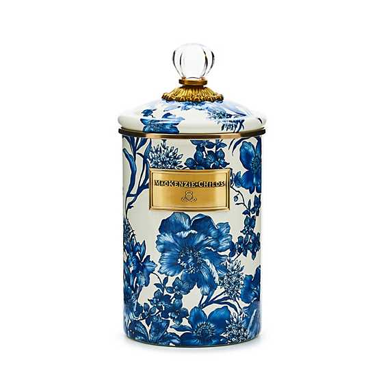 MacKenzie-Childs Royal English Garden canister