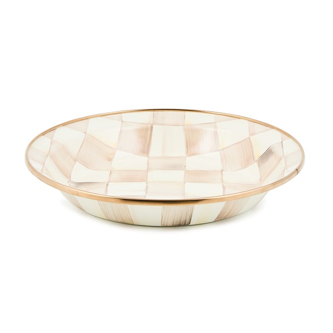 MacKenzie-Childs Check Enamel Pie Plate