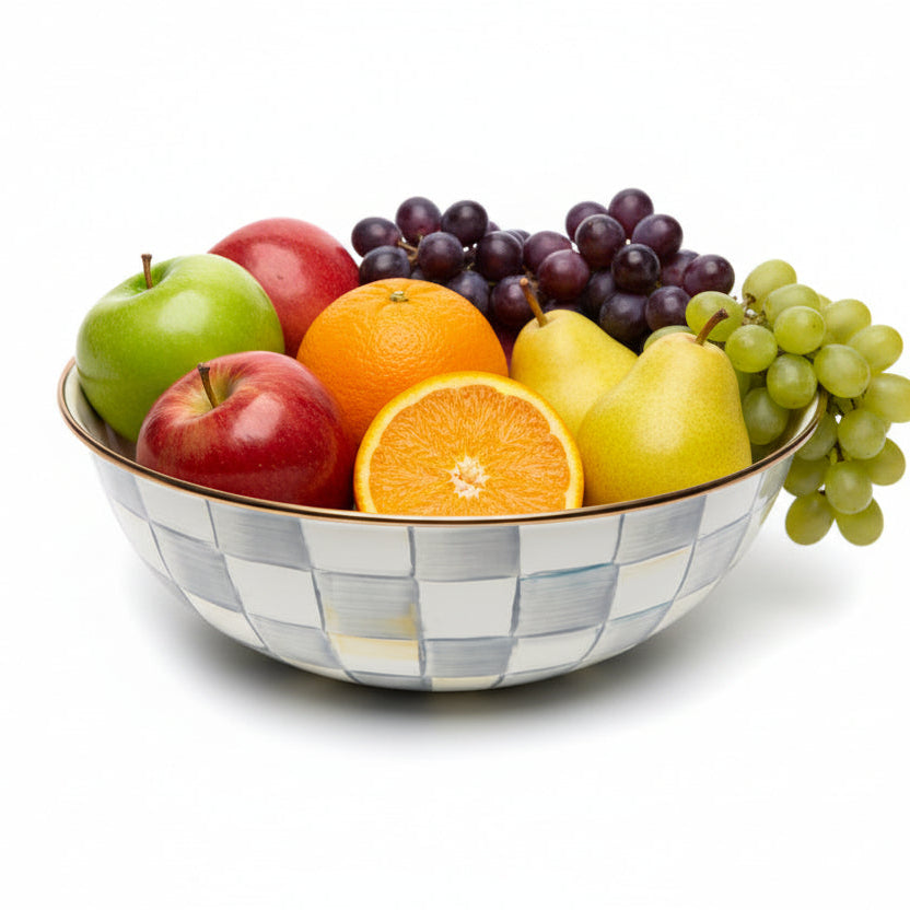 MacKenzie-Childs Courtly Check Enamel Everyday Bowl - Extra Large