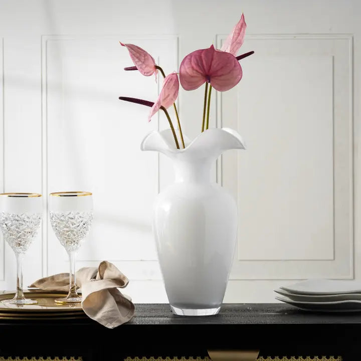 Opal White Vase