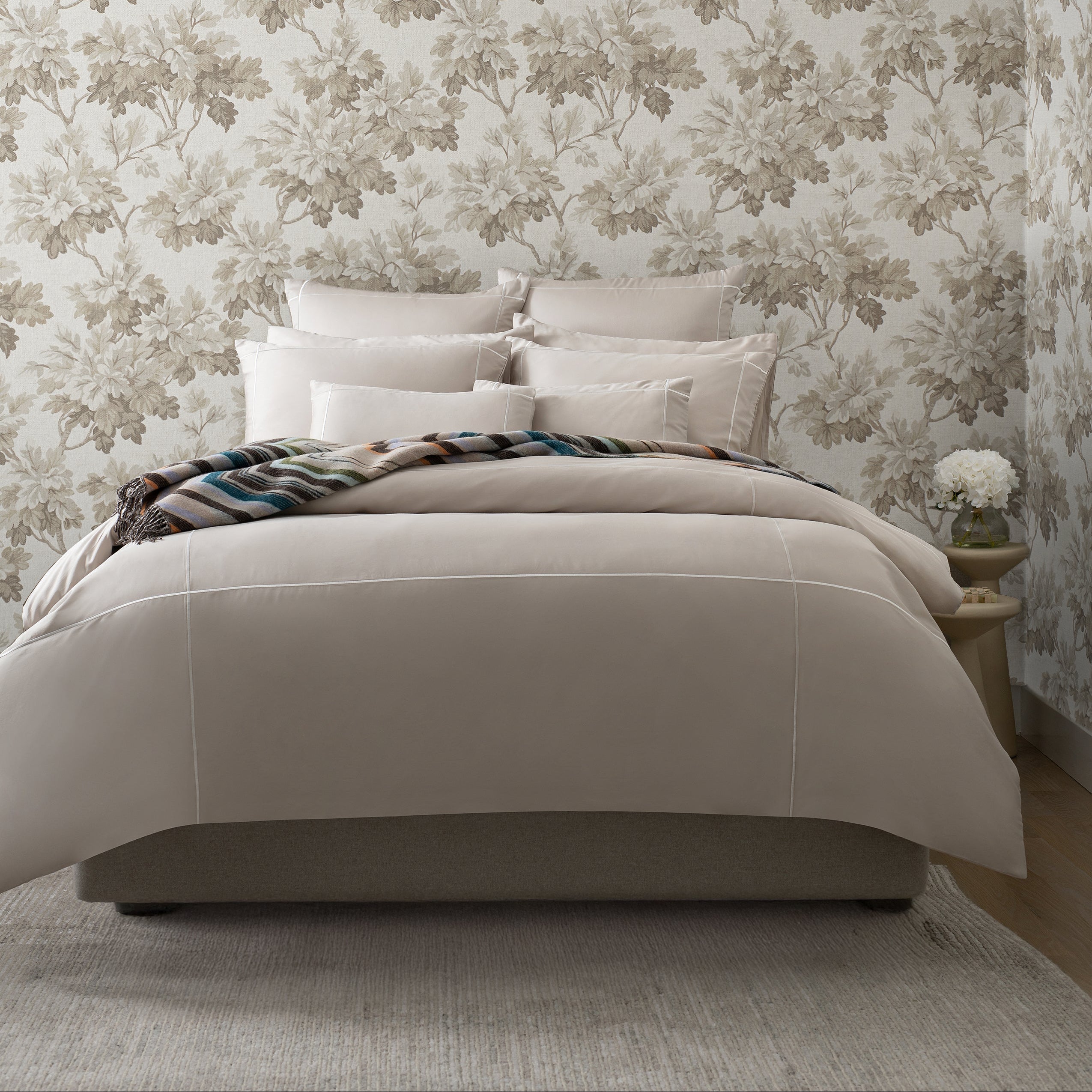 Aura Home Dune Embroidery Duvet Set