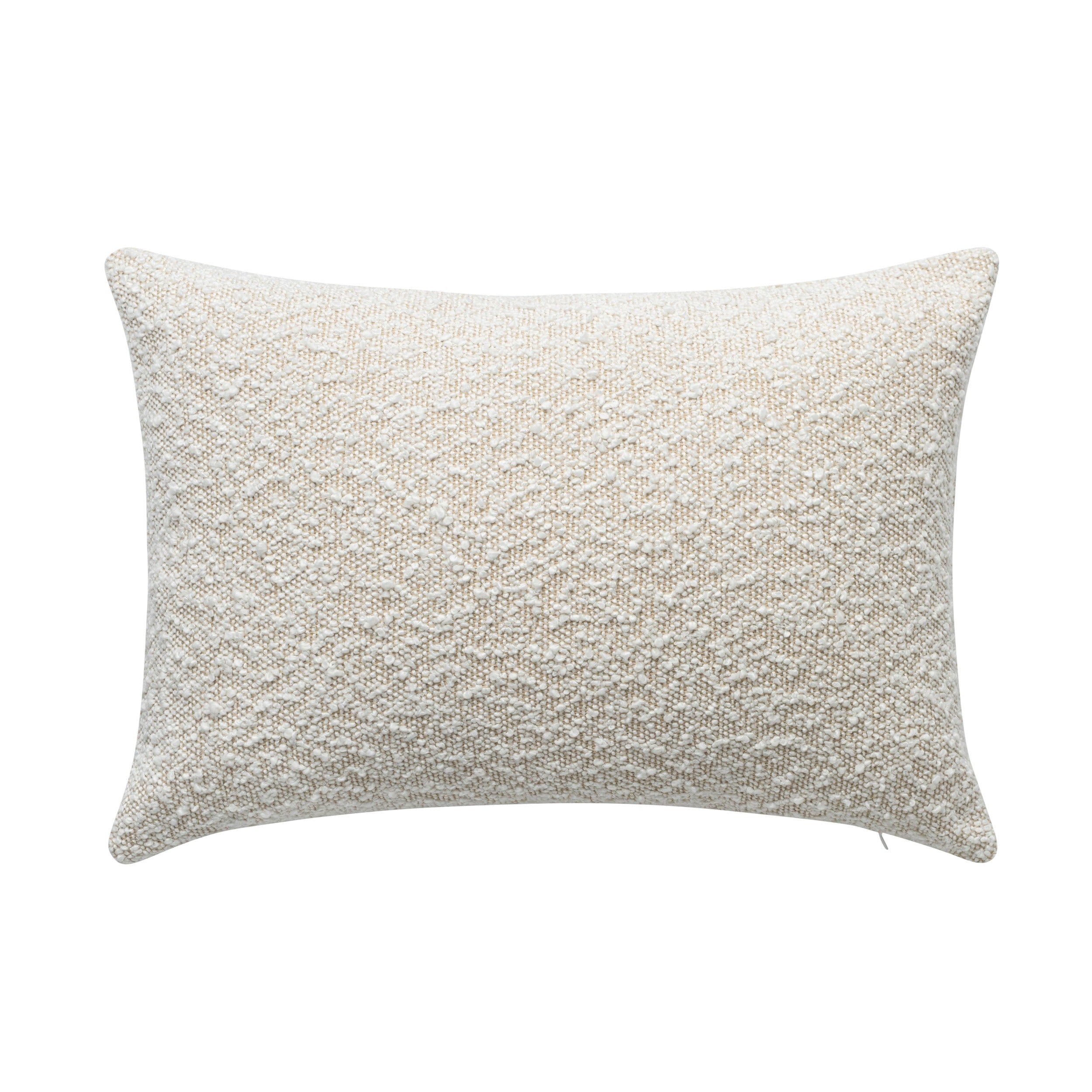 Aura Home Boucle Ivory/Sand Throw Pillow