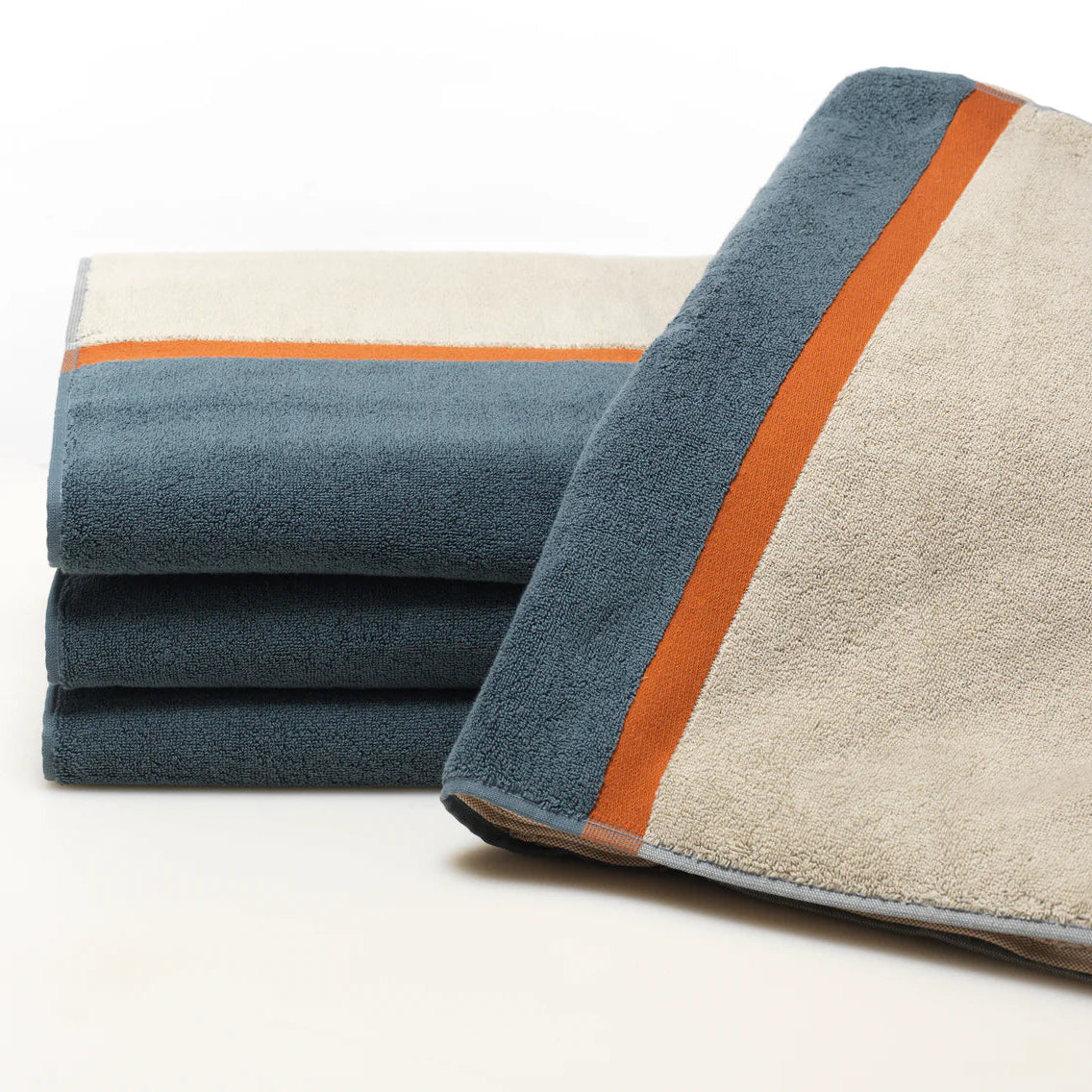 Color Block Hand Towel