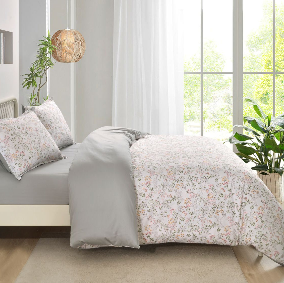 Aura Home Botanical Duvet Set