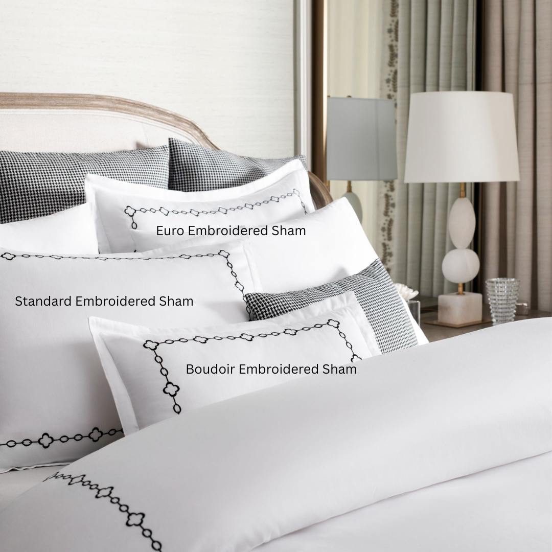 AVA Fine Linen Mayfair Chain Duvet Set