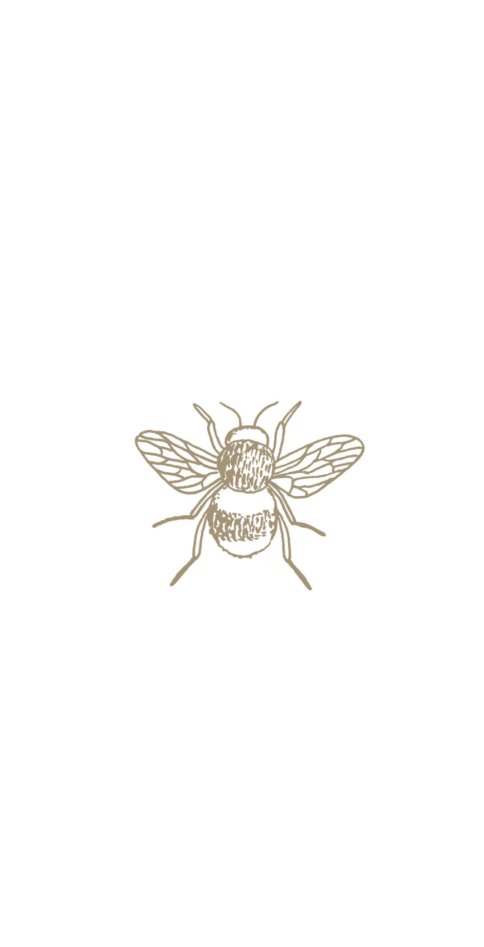Bee Gold Printed Guest Towel