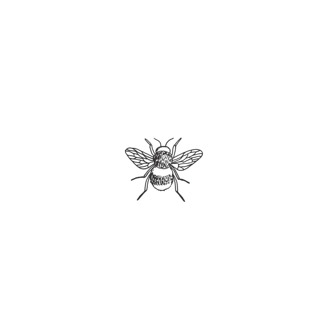 Bee Black - Printed Guest Towel