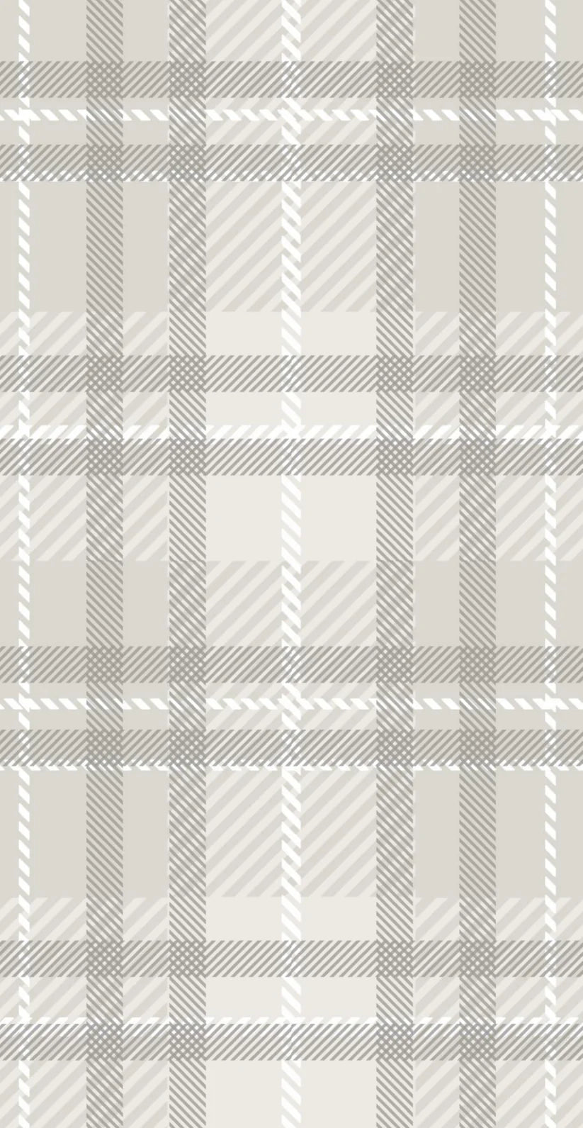 Beige Plaid - Printed Guest Towel