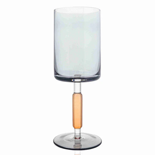 Amber & Smoke Stem Wine Glasses