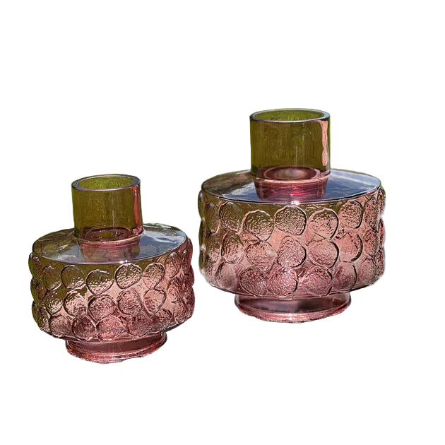 Short Neck Vase With Strawberry Pattern