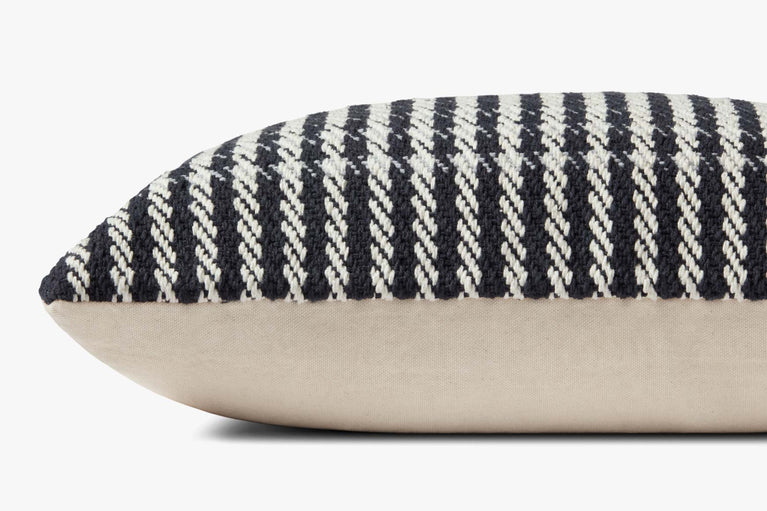 Charcoal / Ivory Houndstooth Pillow