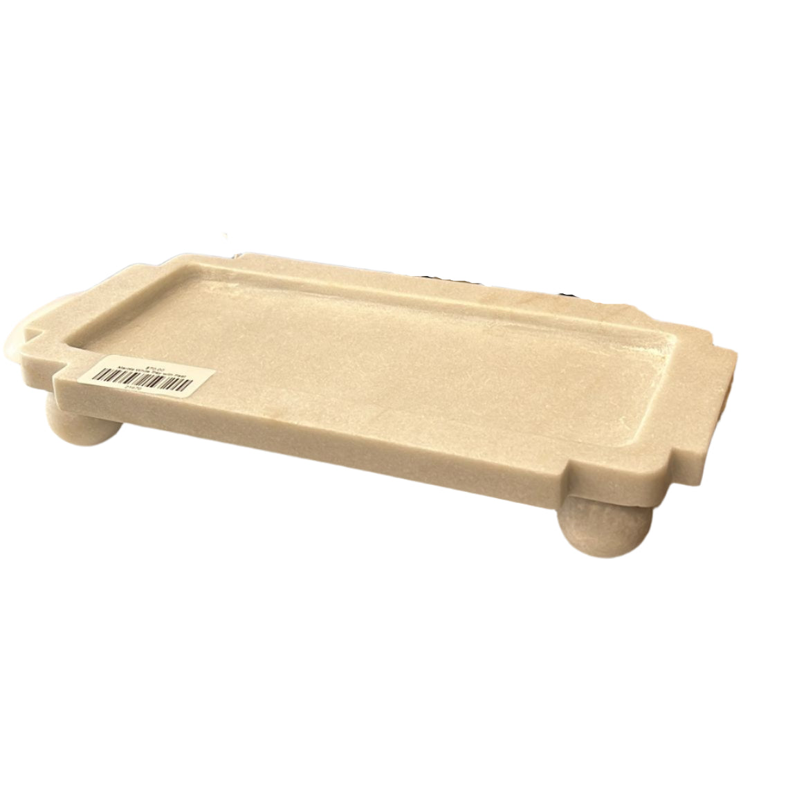 Marble White Tray with Feet