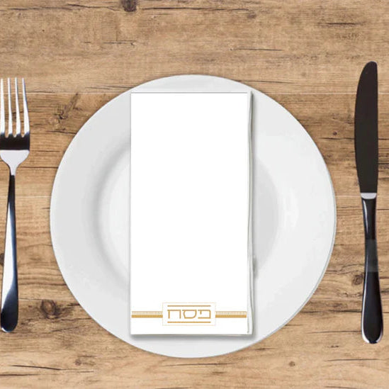 Pesach Type 1 Gold Printed Guest Towel