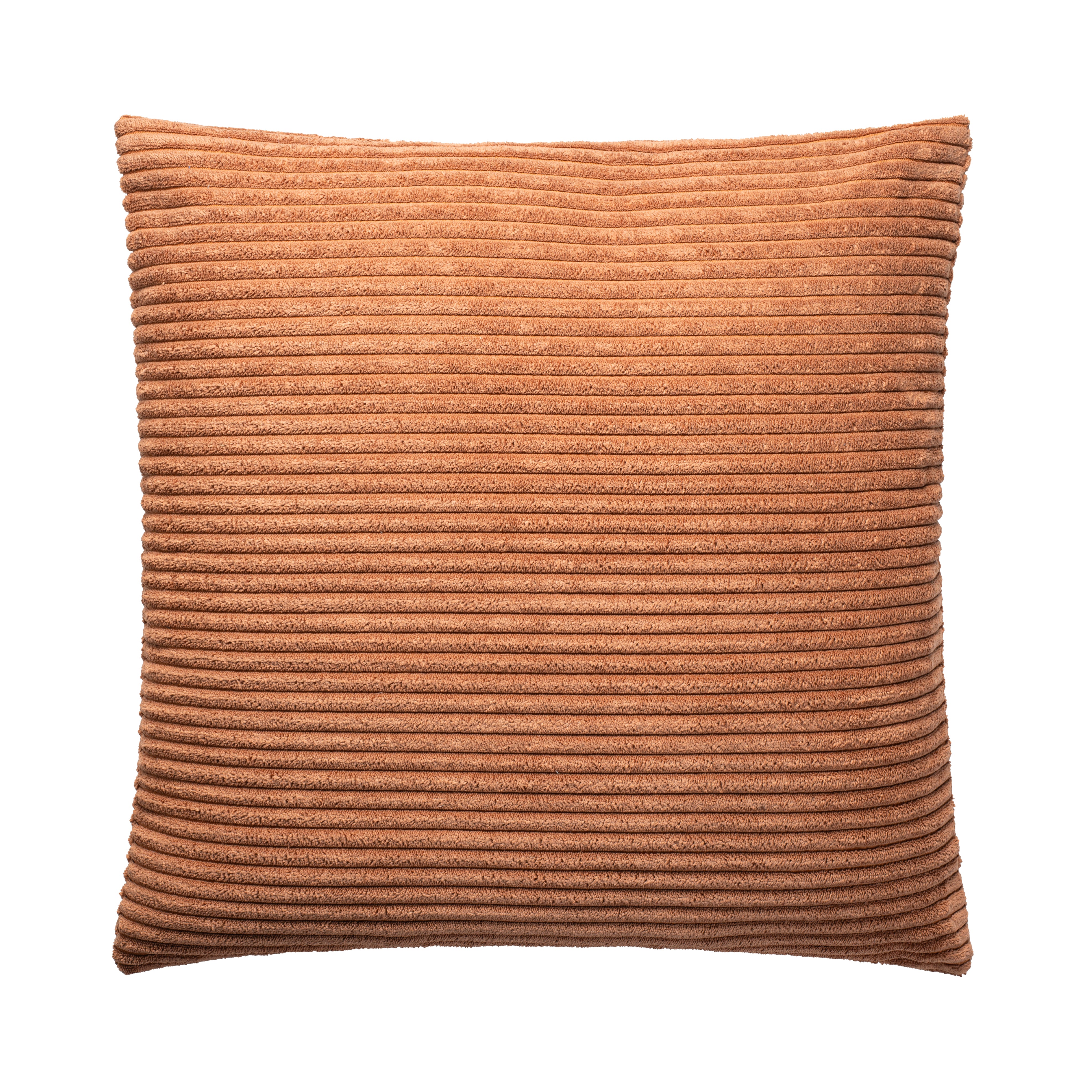 Aura Home Chestnut Ribbed Velour Throw Pillow