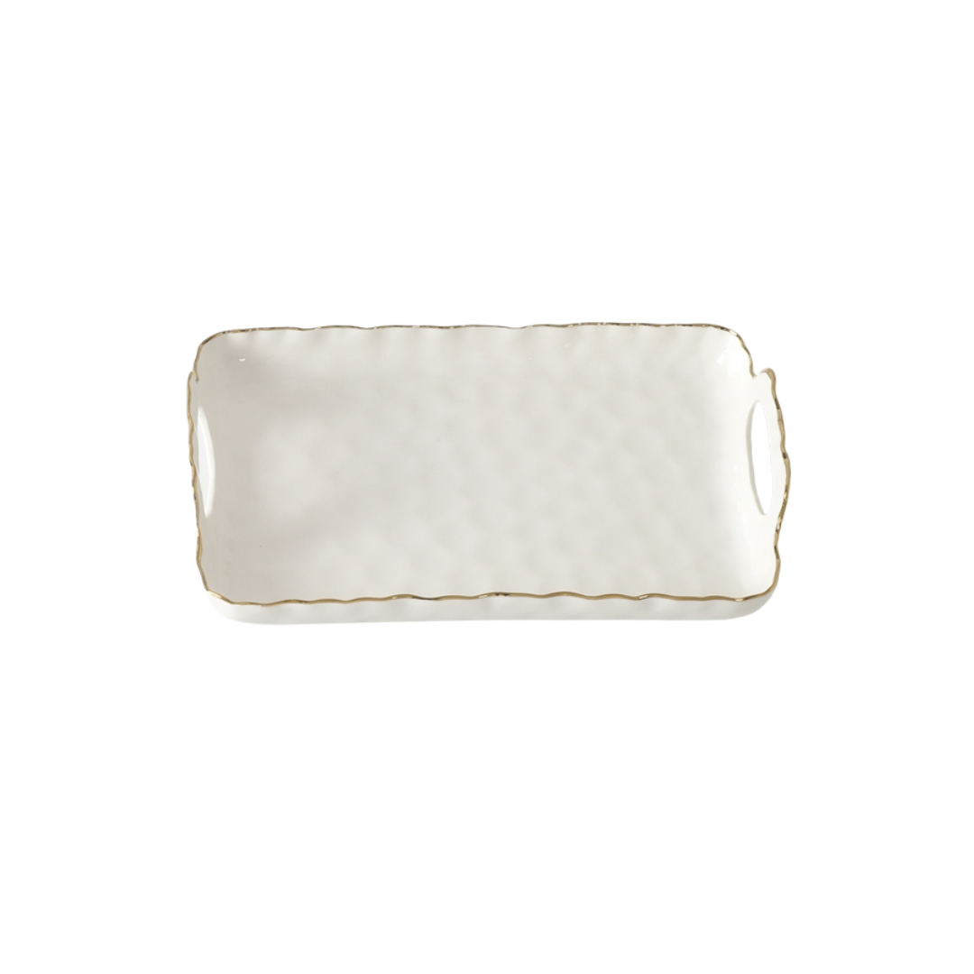 Portofino Small Tray with Gold Handles