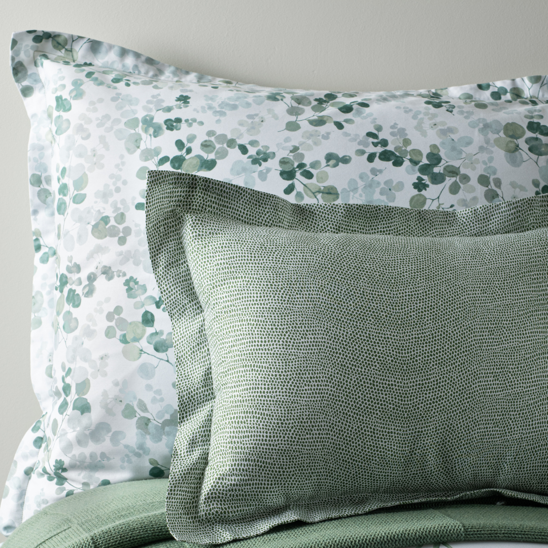 Aura Home Emerald Leaves Duvet Set
