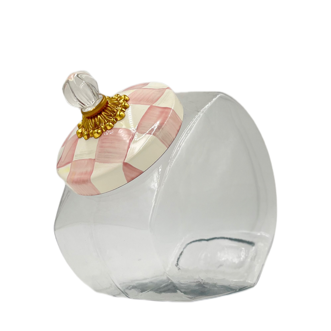MacKenzie-Childs Rosy Check Cookie Jar