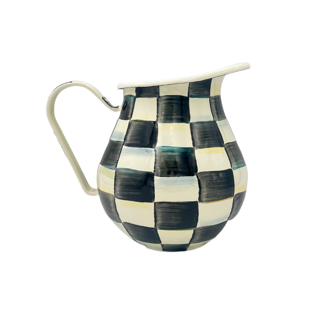 MacKenzie-Childs Courtly Check Round Pitcher
