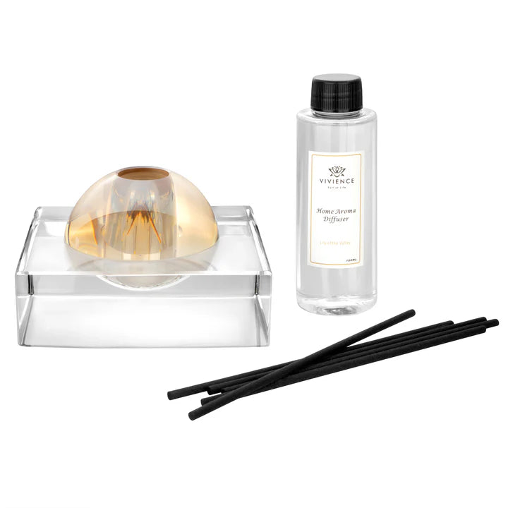Square Base and Colored Dome Reed Diffuser