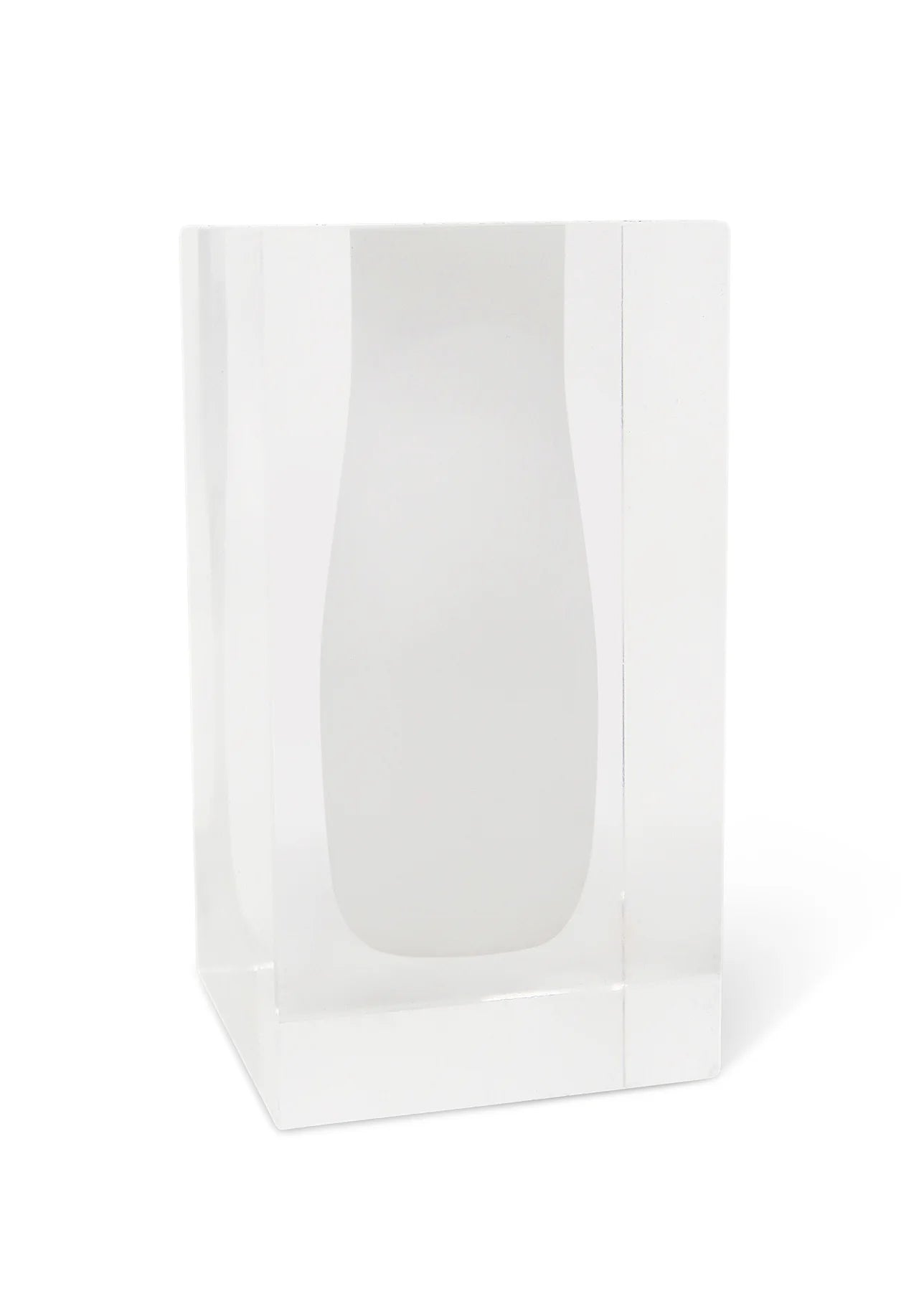 Colored Inner Double Wall Crystal Bud Vase