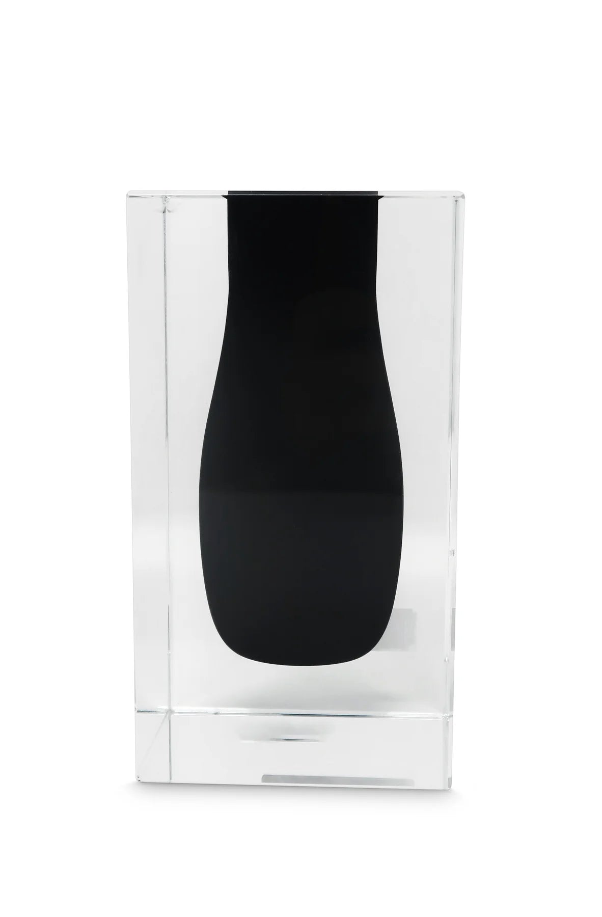 Colored Inner Double Wall Crystal Bud Vase