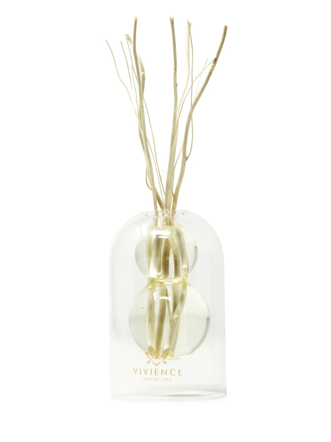 Lily Of The Valley Clear Reed Diffuser With Circular Inlay