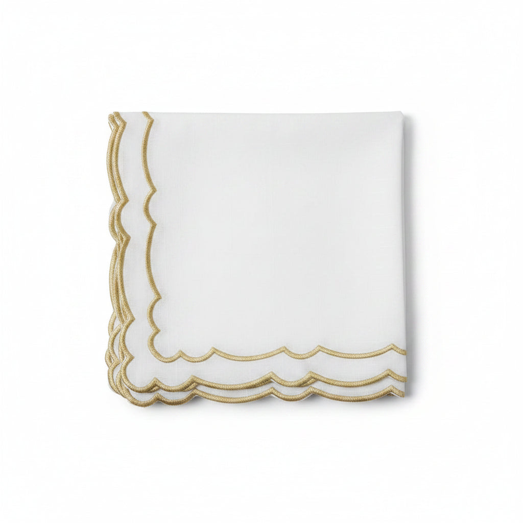 Adorn Your Table Double Scallop Napkin
