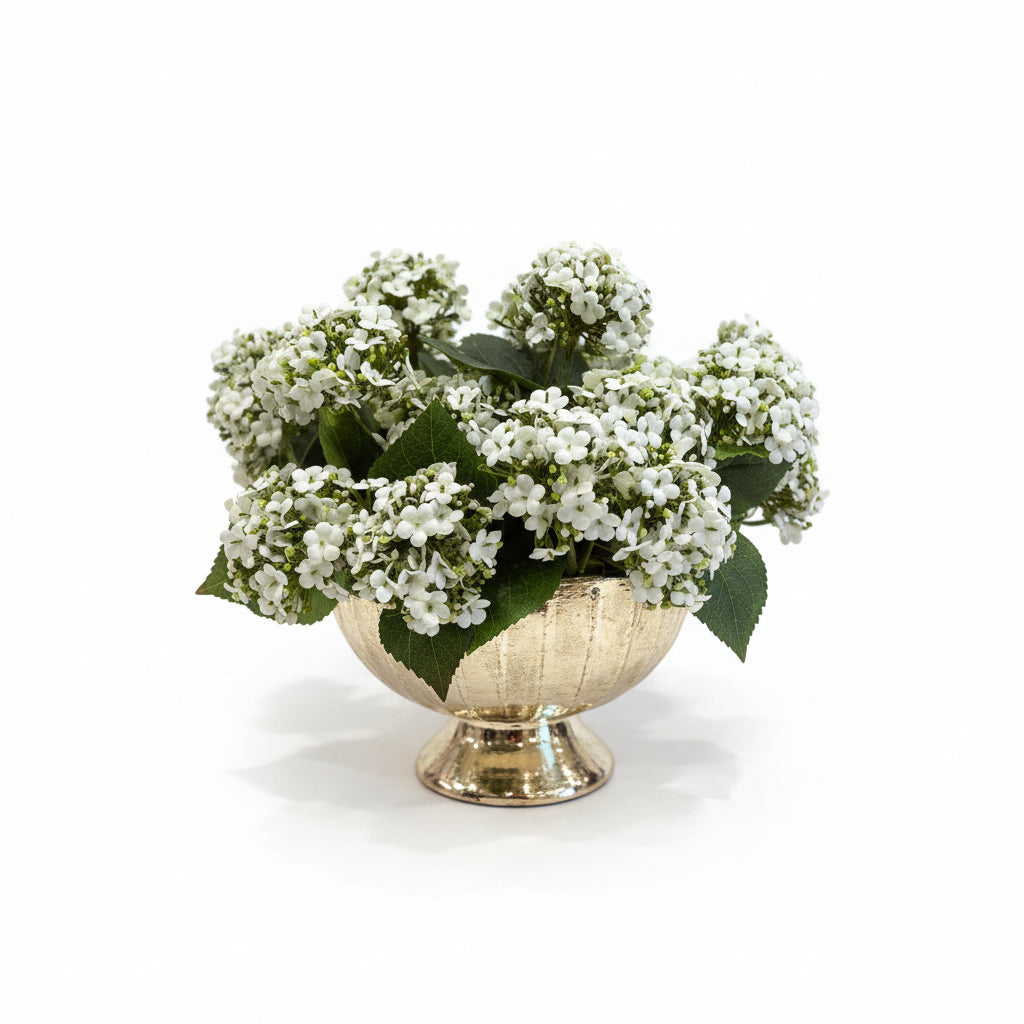 Flaura faux floral in gold vase
