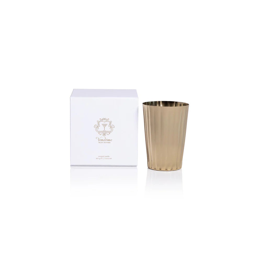 Zodax Polished Gold Vendome Scented Tumbler Candle