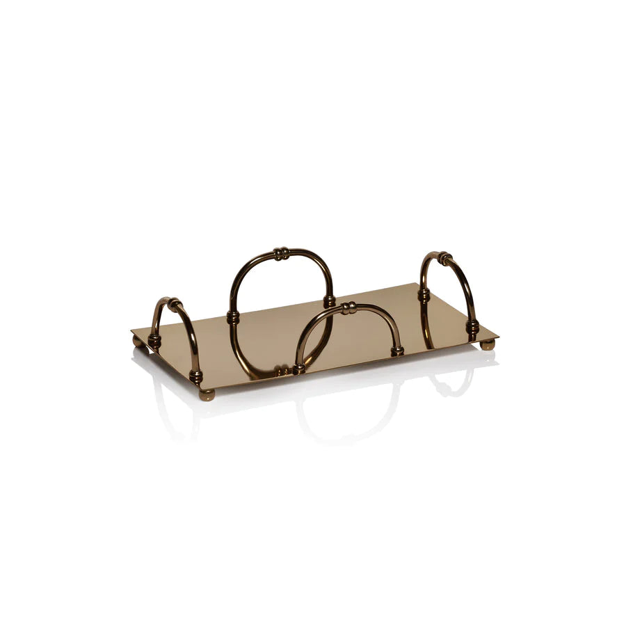 Alessia gold dinner napkin holder