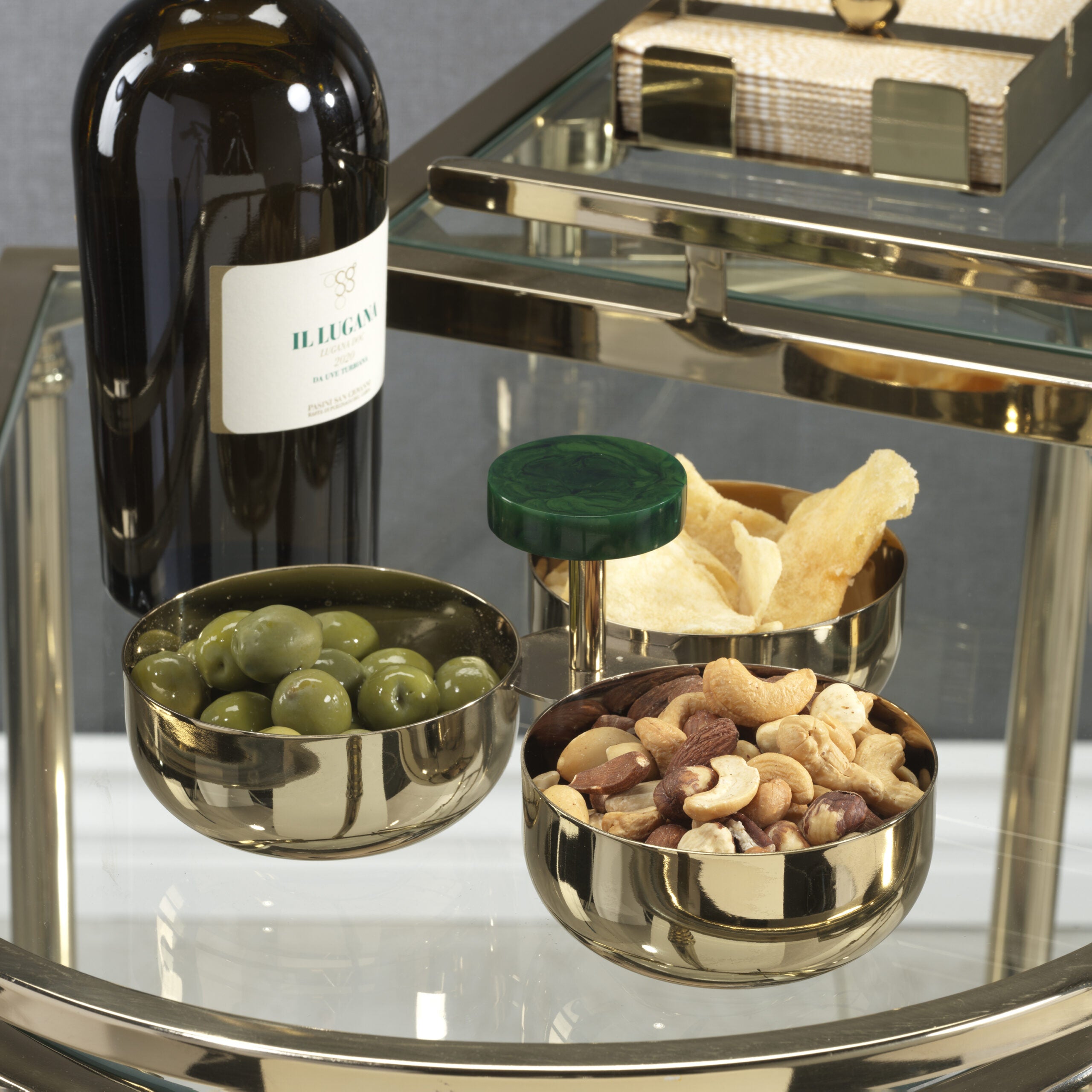 Zodax Spiga Stainless Steel Condiment Set