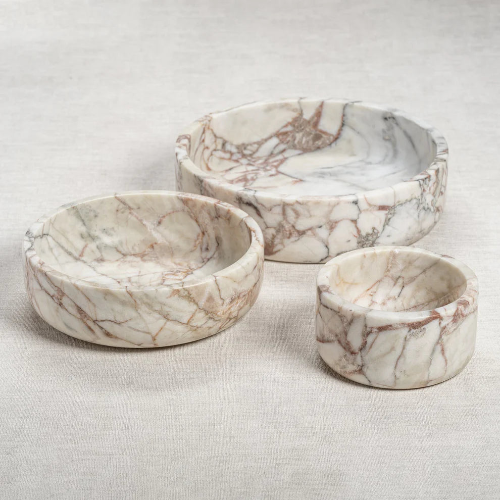 Zodax Rosso Verona Matte Marble Bowl